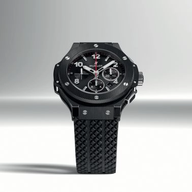 Hublot Big Bang Original Black Magic automatic watch black dial rubber strap 44 mm