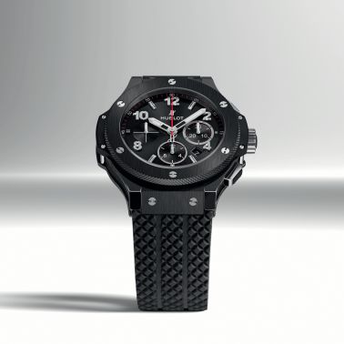 Montre Hublot Big Bang Original Black Magic automatique cadran noir bracelet caoutchouc 44 mm 301.CM.130.RX
