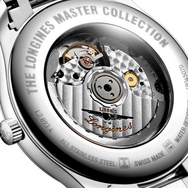 Montre Longines Master Collection automatique index diamants cadran noir bracelet acier 42 mm L2.893.4.57.6