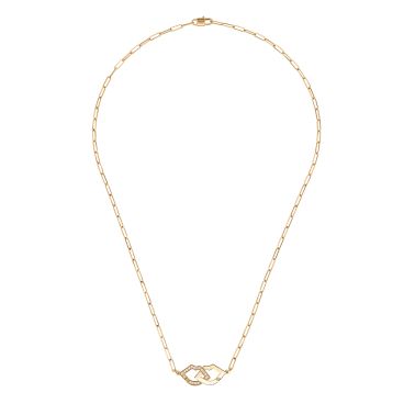 Collier Two Lips dinh van en or jaune et diamants 690111