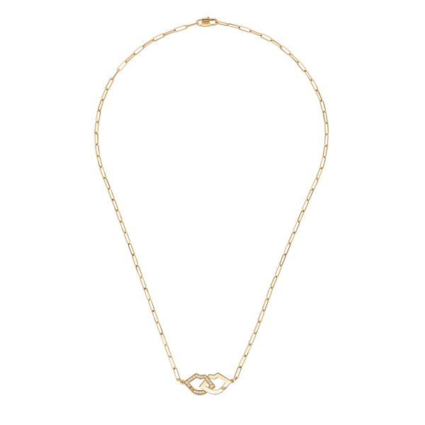Collier Two Lips dinh van en or jaune et diamants 690111