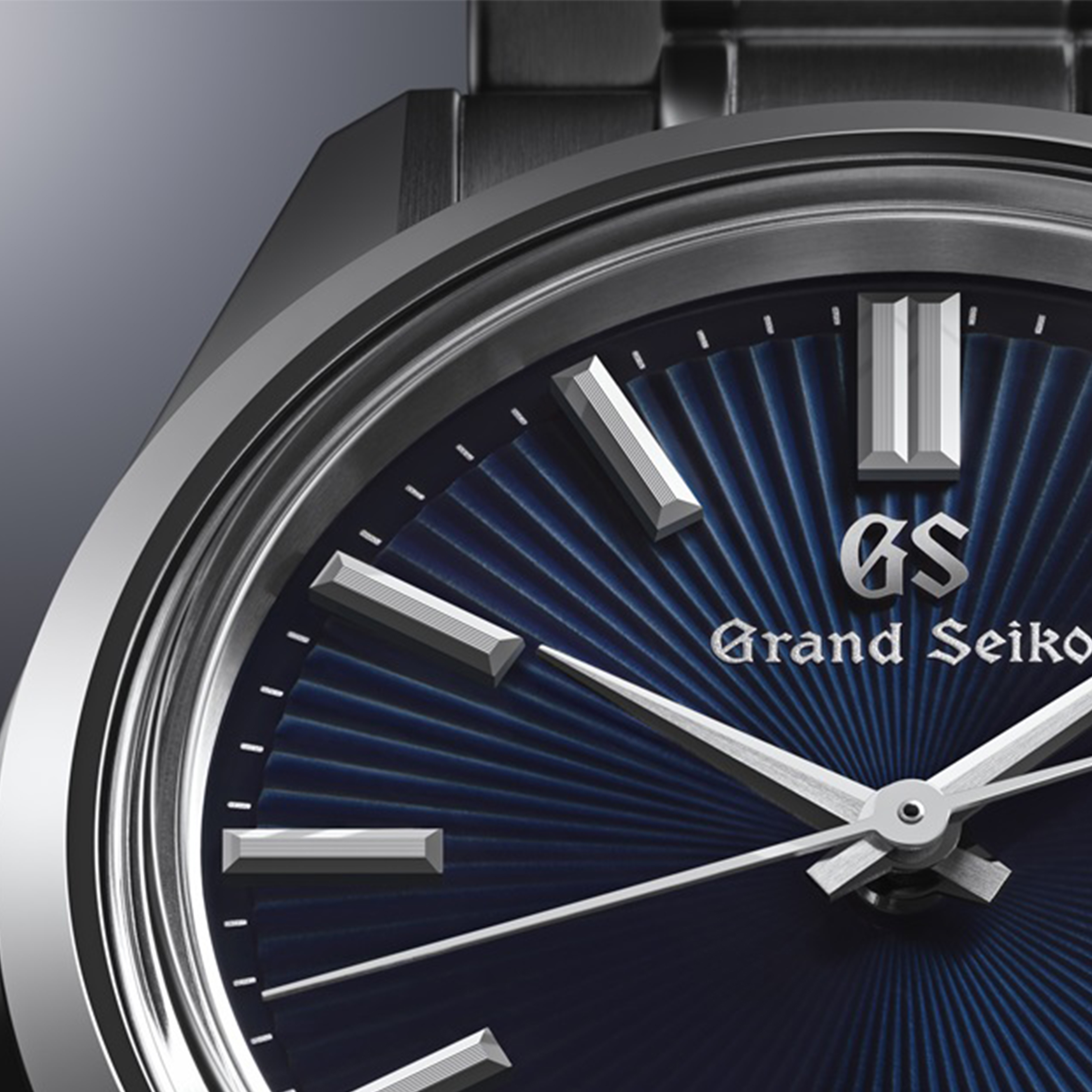 Grand Seiko Heritage 44GS mechanical blue dial steel bracelet 36.5 mm