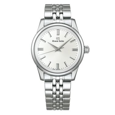 Montre Grand Seiko Elegance mécanique cadran argenté bracelet acier "grains de riz" 37,3 mm