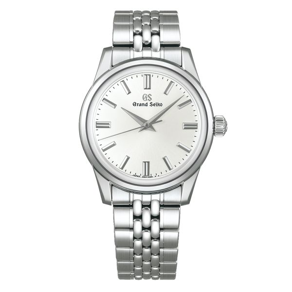 Montre Grand Seiko Elegance mécanique cadran argenté bracelet acier "grains de riz" 37,3 mm