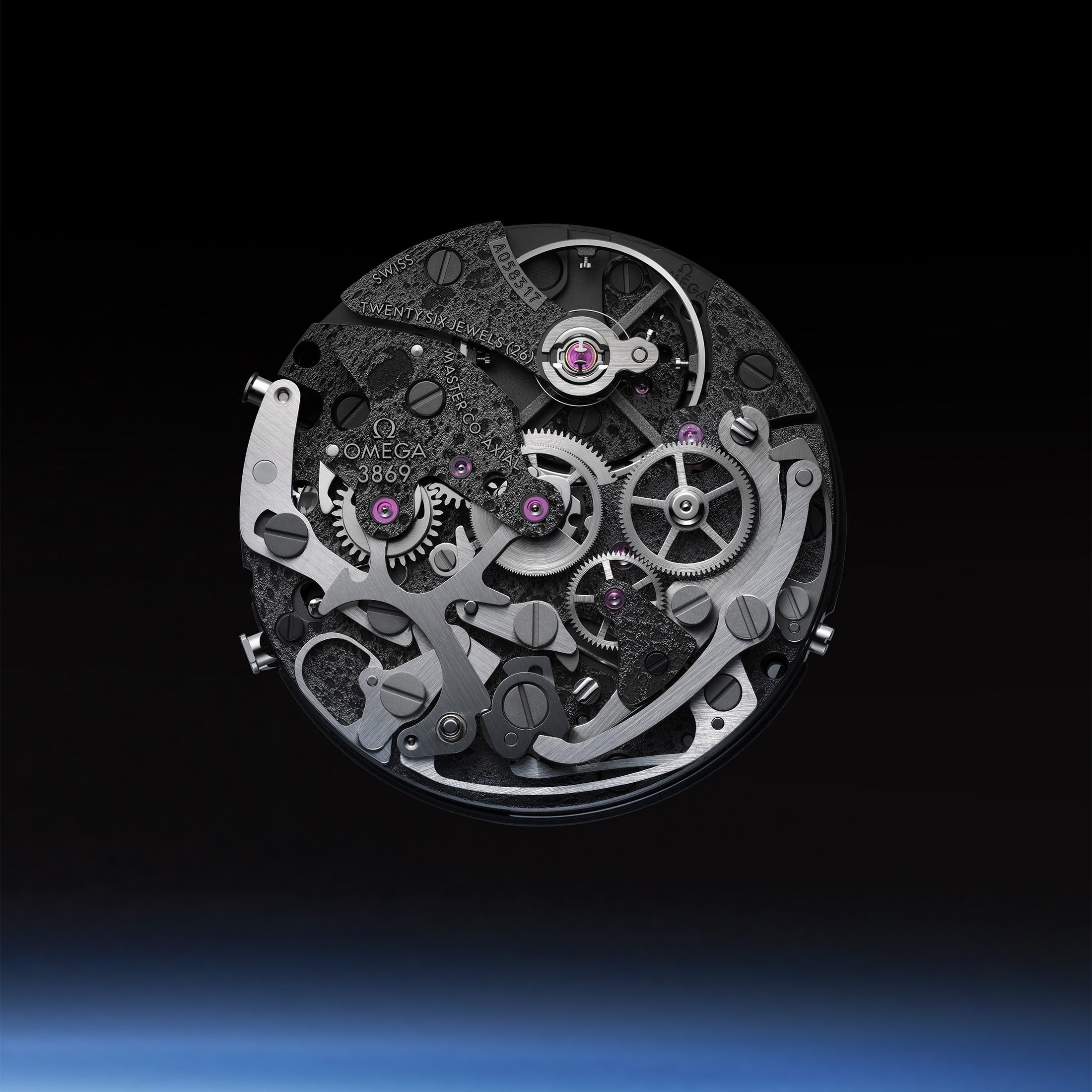 Montre Omega Speedmaster Moonwatch Dark Side of the Moon "Apollo 8" 2024 mécanique 44,25 mm