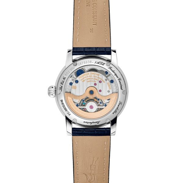 Frederique Constant Classic Tourbillon Manufacture automatic silver dial leather strap 39 mm