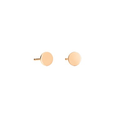 Boucles d'oreilles Ginette NY Mini Ever Disc en or rose