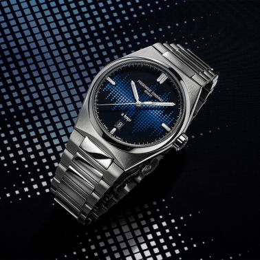 Frédérique Constant x The Avener Highlife automatic blue dial steel bracelet 39 mm