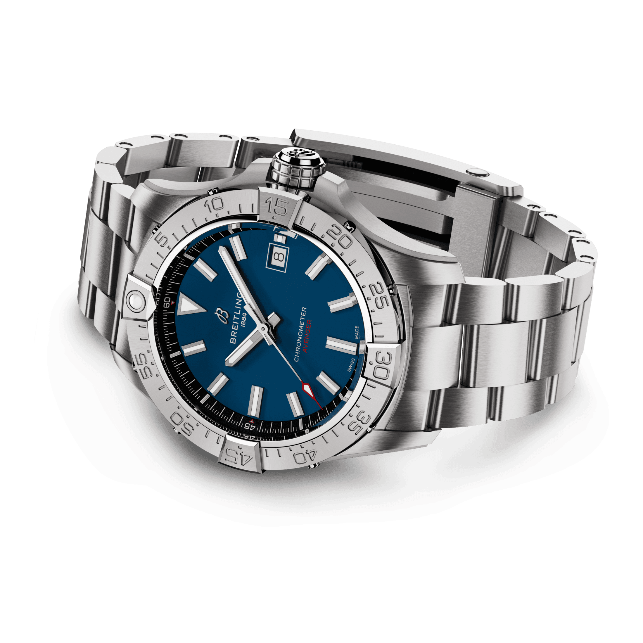 Montre Breitling Avenger automatique cadran bleu bracelet acier 42 mm A17328101C1A1