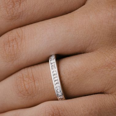 Lepage Intrépide wedding ring in white gold and diamonds