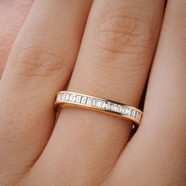 Lepage Intrépide wedding ring in yellow gold and diamonds