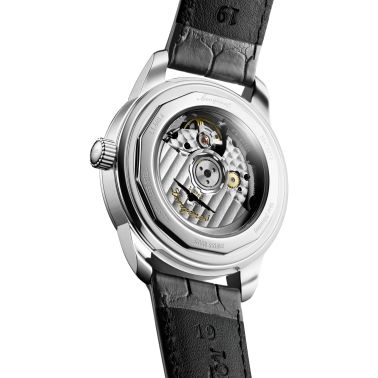 Longines Conquest Heritage Central Power Reserve automatic watch anthracite dial grey leather strap 38 mm L1.648.4.62.2