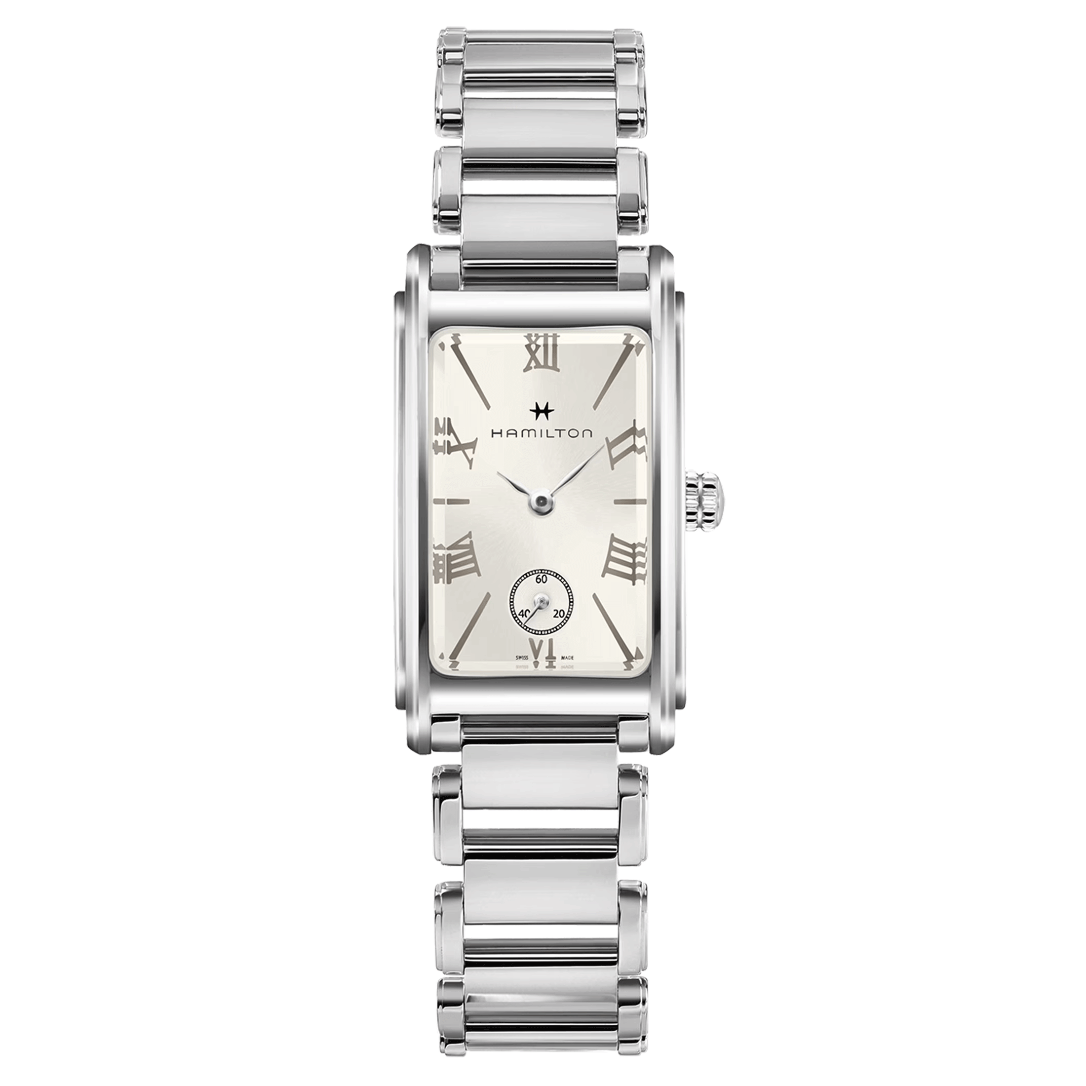 Montre Hamilton American Classic Ardmore cadran argenté bracelet acier Small H11221114