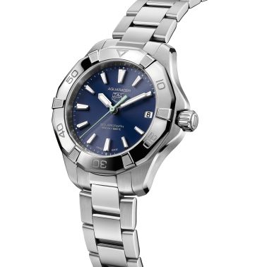 TAG Heuer Aquaracer Professional 200 Solargraph solar watch blue dial steel bracelet 34 mm