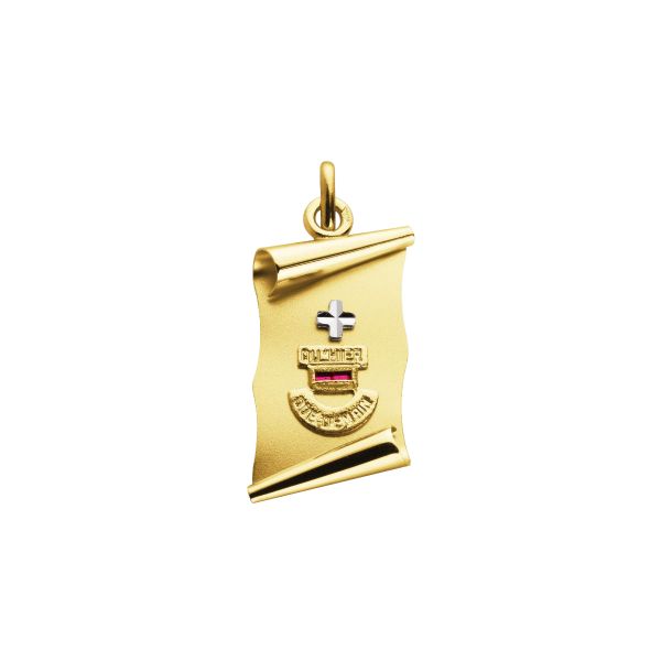 Augis Amour La Singulière medal in yellow gold