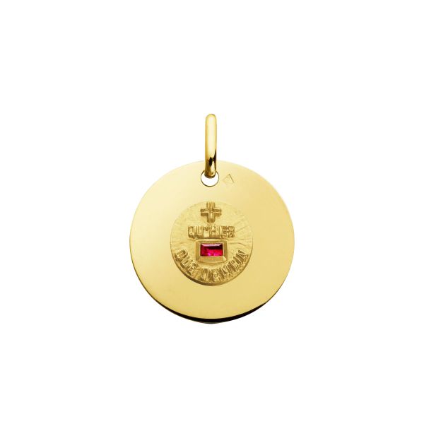 Augis Amour La Délicate medal in yellow gold