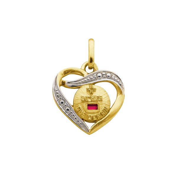 Augis Amour L'Attentionnée medal in yellow gold
