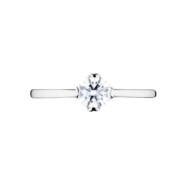 Solitaire Lepage Idylle en or blanc diamant brillant