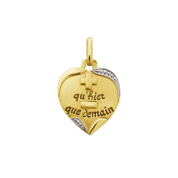 Augis Amour La Sentimentale medal in yellow gold
