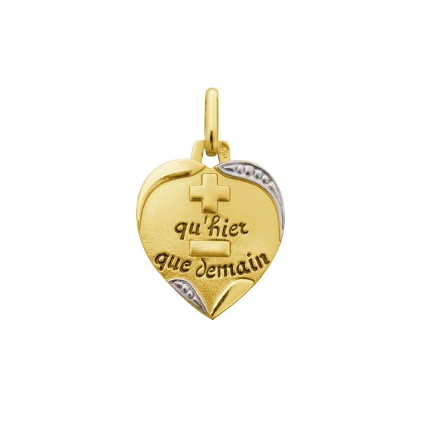 Augis Amour La Sentimentale medal in yellow gold