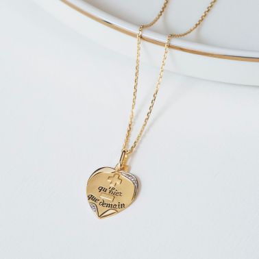 Médaille Augis Amour La Sentimentale en or jaune