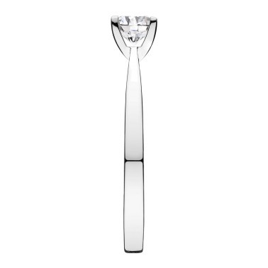 Solitaire Lepage Cupidon en or blanc diamant brillant
