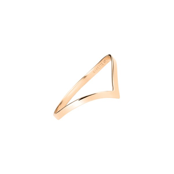 Bague Ginette NY simple Wise en or rose