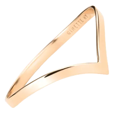 Bague Ginette NY simple Wise en or rose