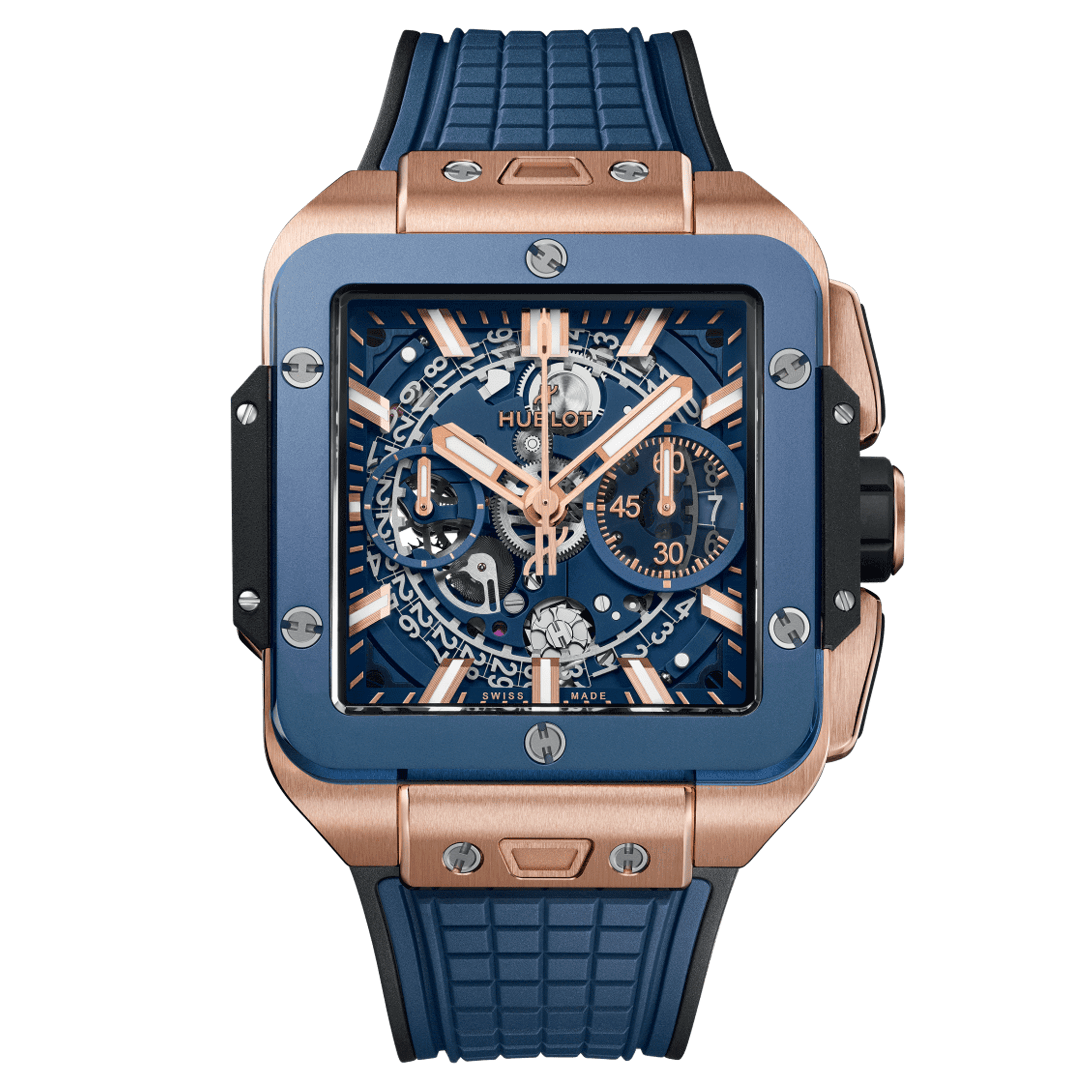 Hublot Square Bang Unico Gold Ceramic Watch 821.OL.5180.RX