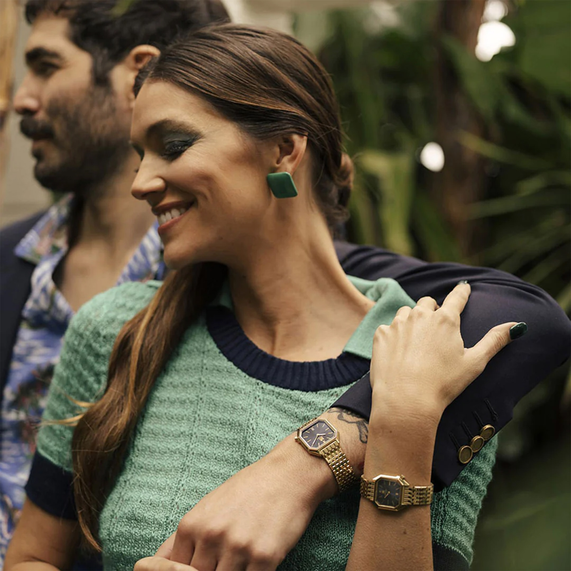 March LA.B Lady Mansart Electrique Amiral quartz steel bracelet 9 links