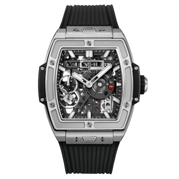 Hublot Spirit of Big Bang Meca-10 Titanium watch black rubber bracelet 45 mm