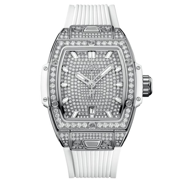Hublot Spirit of Big Bang Steel White Full Pavé automatic watch 32 mm 682.SE.9000.RW.1604