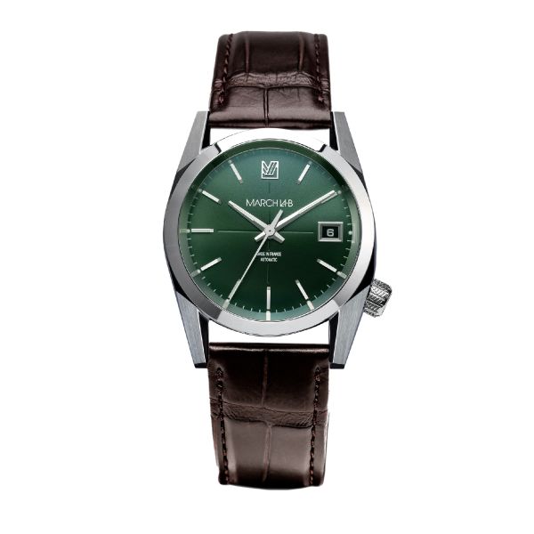 March LA.B AM69 Automatique Grall alligator leather strap 36 mm