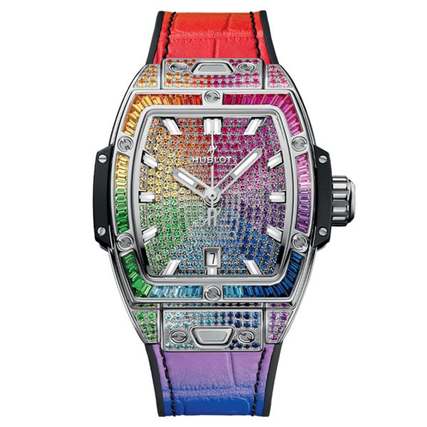 Montre Hublot Spirit of Big Bang Steel Rainbow automatique 32 mm 682.SX.9900.LR.0999