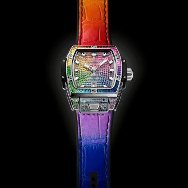 Montre Hublot Spirit of Big Bang Steel Rainbow automatique 32 mm 682.SX.9900.LR.0999