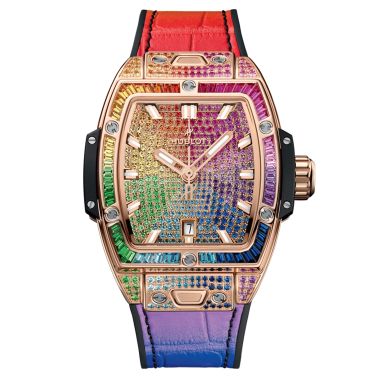 Montre Hublot Spirit of Big Bang King Gold Rainbow automatique 32 m 682.OX.9900.LR.0999