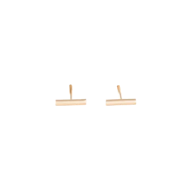 Boucles d'oreilles Ginette NY Gold Strip en or rose