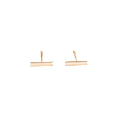 Boucles d'oreilles Ginette NY Gold Strip en or rose