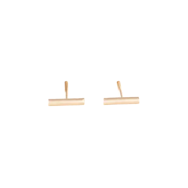 Boucles d'oreilles Ginette NY Gold Strip en or rose