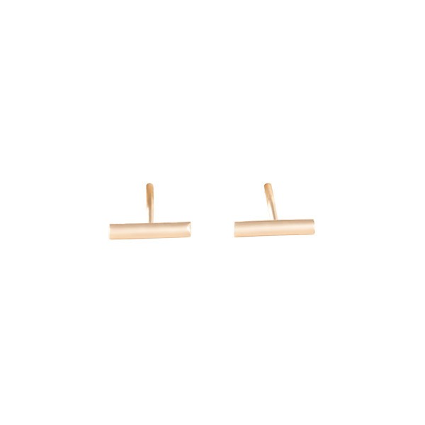 Boucles d'oreilles Ginette NY Gold Strip en or rose