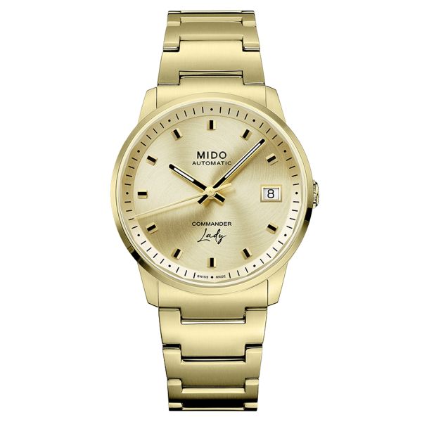 Mido Commander Lady automatic watch champagne dial 35 mm M021.207.33.021.00