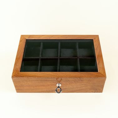 Paris 8 Watches Box My Watch Hotel in wood and black velvet