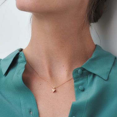 Collier Lepage La Délicate en or rose et diamants