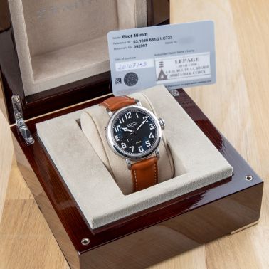 Montre Zenith Pilot Type 20 automatique 40 mm Full Set 2013