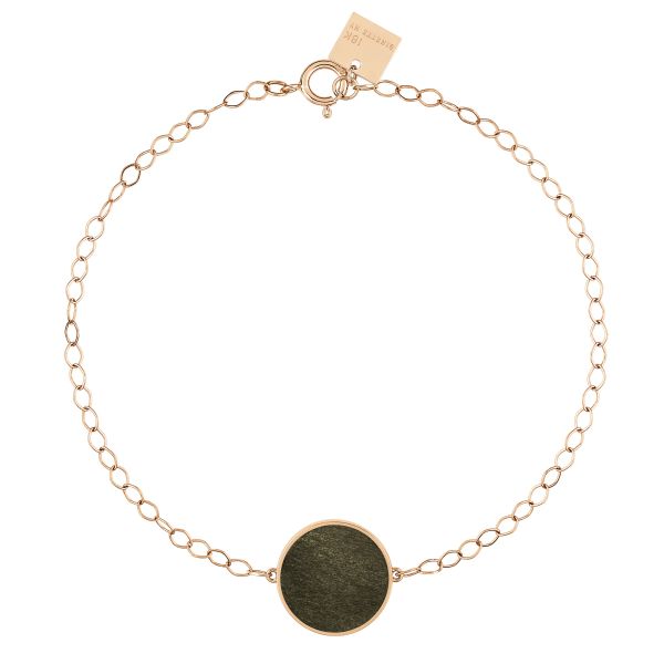 Ginette NY Ever bracelet in rose gold and gold obsidian