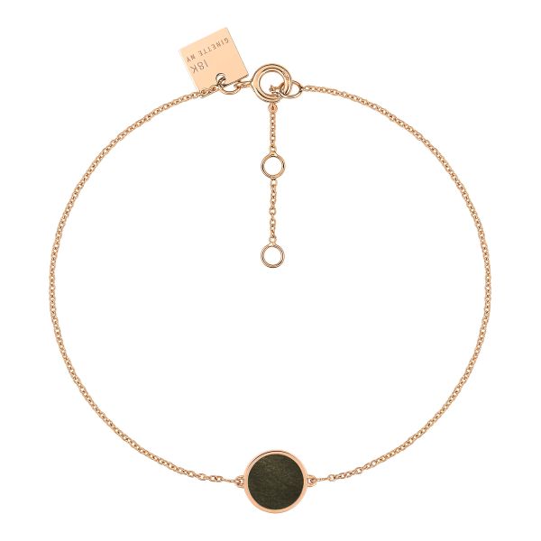 Ginette NY Mini Ever bracelet in rose gold and gold obsidian