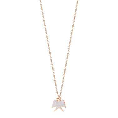 Ginette NY Georgia necklace in rose gold and diamonds