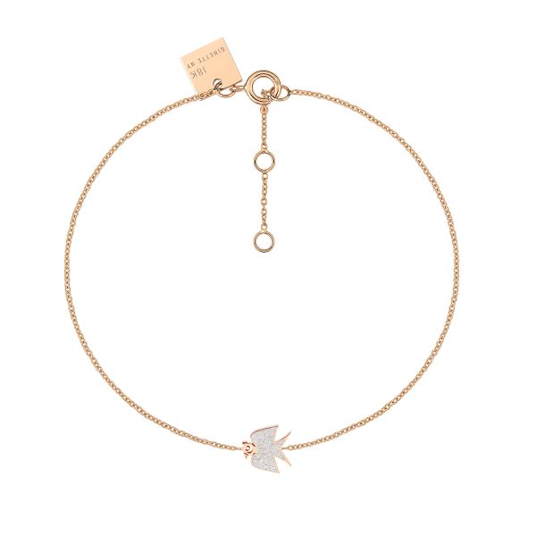 Ginette NY Georgia bracelet in rose gold and diamonds