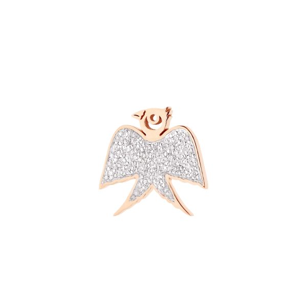 Ginette NY Georgia Solo chip in rose gold and diamonds