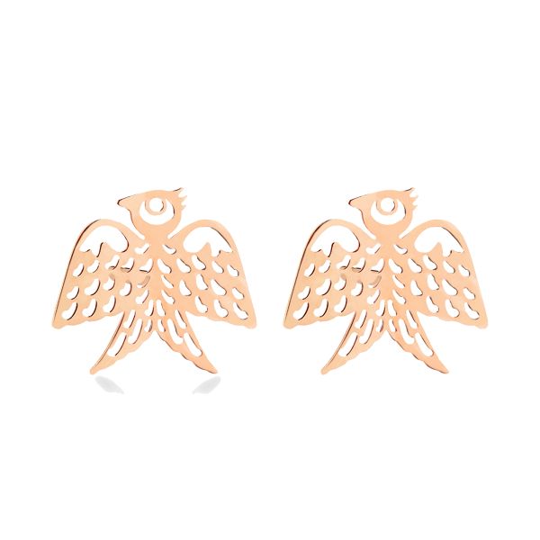 Ginette NY Georgia Solo studs in rose gold